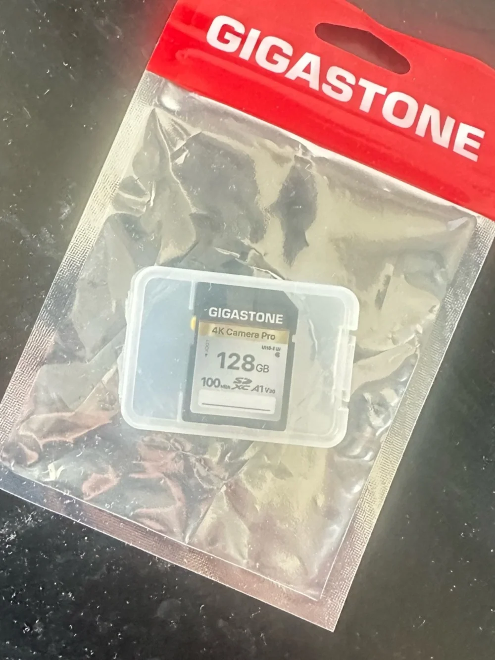 GIGASTONE 128GB SD Card,4K Camera Pro, UHS-I A1 V30 U3 Class 10 SDXC Memory Card